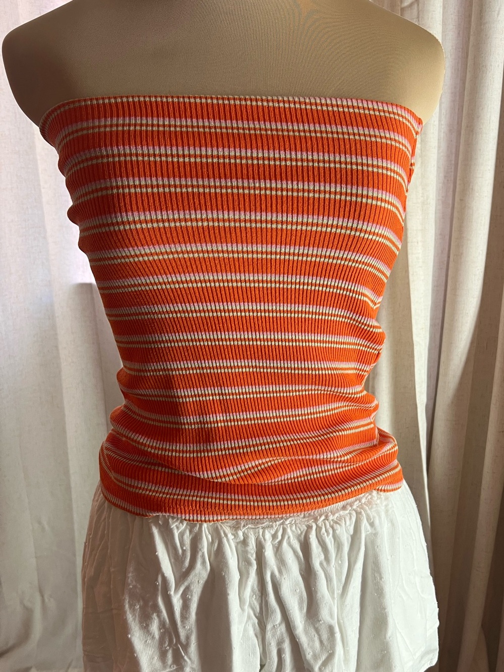 Striped tube top